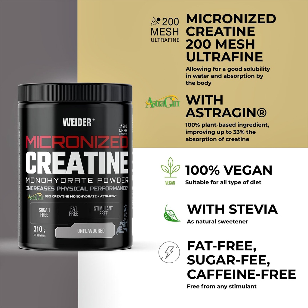 CREATINE 310G NEUTRA + ASTRAGIN Weider