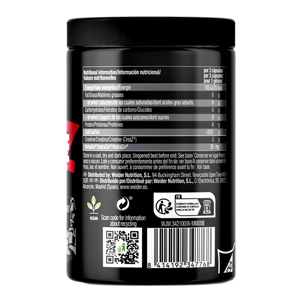 CREATINE Z CREAZ+ASTRAGIN 90 CAPS Weider