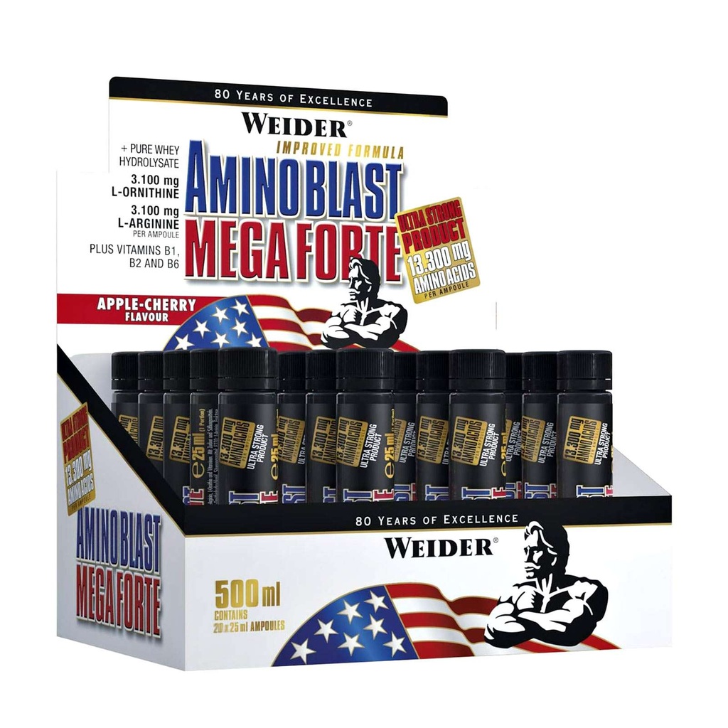 Amino Blast Mega Forte Shot 20 x 25ml Weider